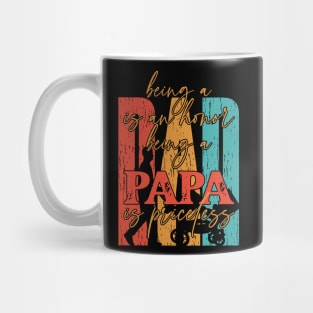 Father's Day Being a Dad is an Honor Papa is Priceless Daddy Mug